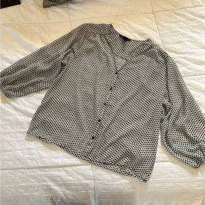 H&M Button Down Blouse Size 4